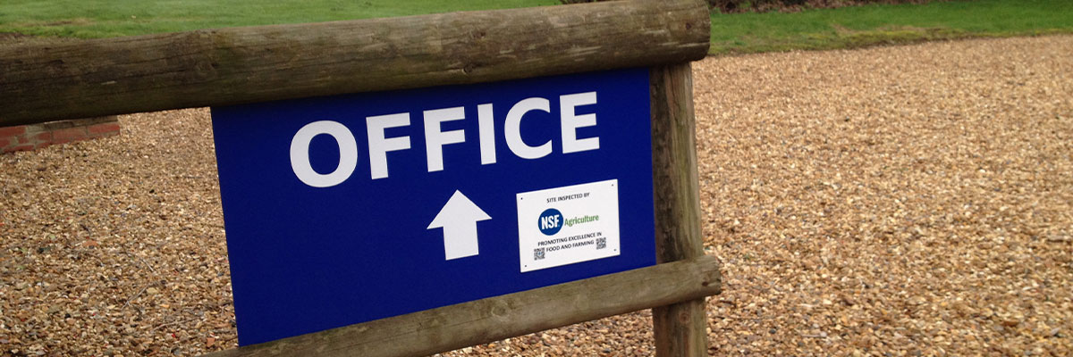 Office sign post